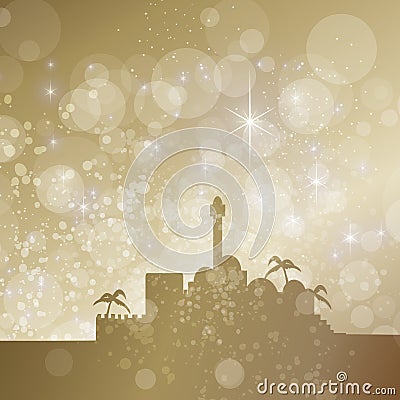 Starry bethlehem Vector Illustration