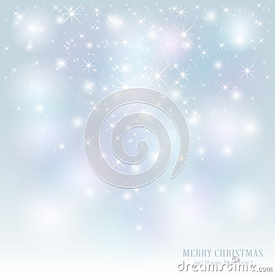 Starry Christmas background Vector Illustration