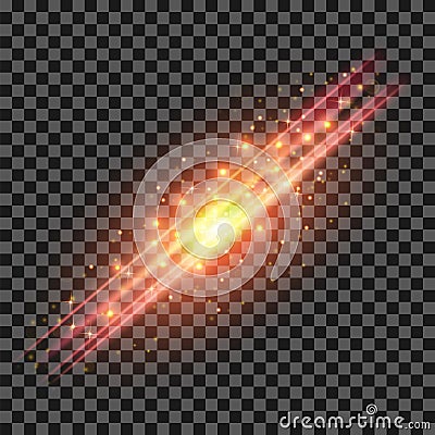 Starry Light Background Vector Illustration