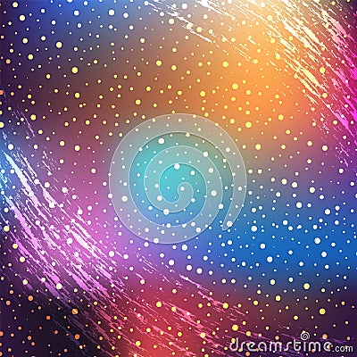 Starry outer galaxy cosmic space illustration universe background sky astronomy nebula cosmos night constellation vector Vector Illustration