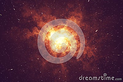 Starry outer space background texture with nebula. Colorful starry night sky outer space background. 3d rendering Stock Photo