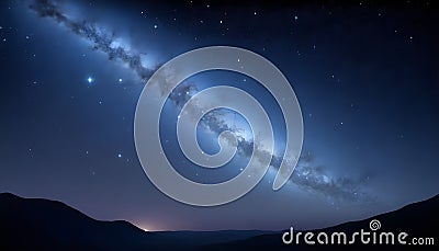 starry overture: a cosmic symphony unveiled Stock Photo