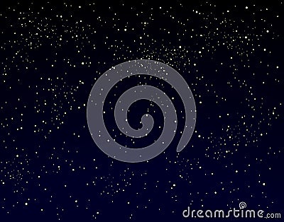 Starry sky Vector Illustration