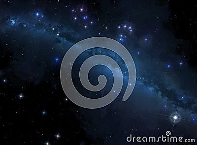 Stars background with milky way Stock Photo