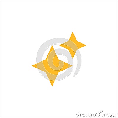 Stars of brilliance. cleanliness and freshness icon. Cleaning, fresh, hygiene and shine icon. Stock vector illustration Vector Illustration