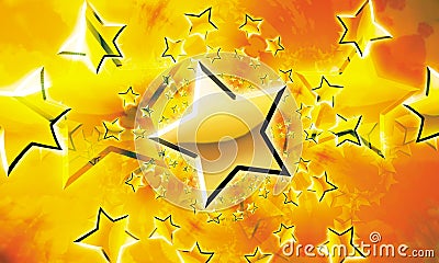 Stars Celebration Illustration Stock Photo