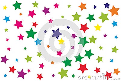 Stars Confetti Wallpapers Vector Illustration