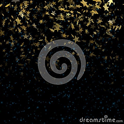 Stars on defocused magic abstract blur background. EPS 10 Vector Illustration