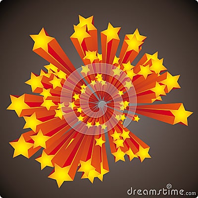 Stars explosion Vector Illustration