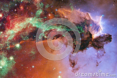 Stars, galaxies and nebulas in awesome cosmic image. Elements of this image furnished by NASA Stock Photo