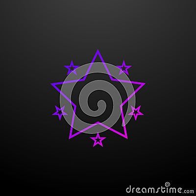 Stars line nolan icon. Elements of stars set. Simple icon for websites, web design, mobile app, info graphics Stock Photo