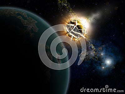 Stars and planet Stock Photo