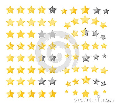 Stars quality rating Vector Illustration