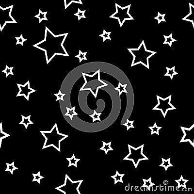 Stars seamless pattern Stock Photo