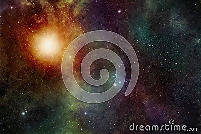 Stars and Stardust Background Stock Photo