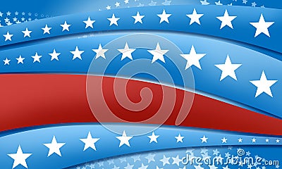 Stars and stripes background Stock Photo