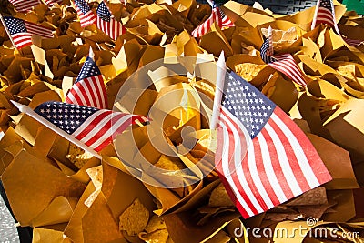 Stars and stripes Stock Photo