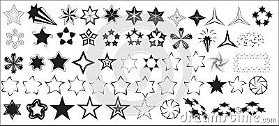 Stars Vectors Stock Photo