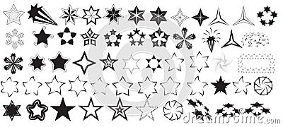 Stars Vectors Stock Photo