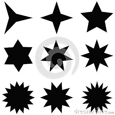 Stars vectors Stock Photo