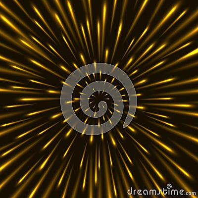 Through the stars at warp speed background Vector Illustration