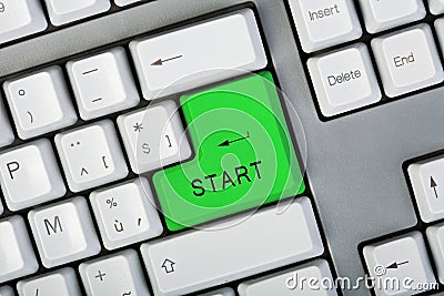 Start button Stock Photo