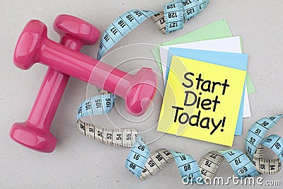 Start Diet Today Stock Photo