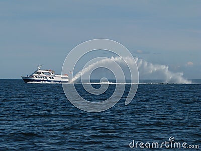 Start line ferry Editorial Stock Photo