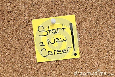 START NEW CAREER Stock Photo