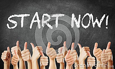 Start now Stock Photo