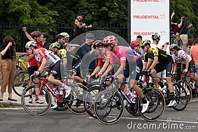 Start of the Prudential RideLondon-Surrey Classic race Editorial Stock Photo