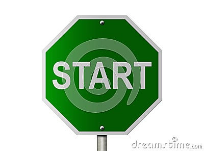 Start Sign Stock Photo