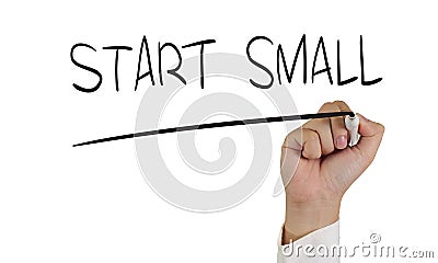 Start Small Stock Photo