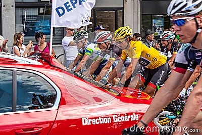 The Start of Stage 5 in Le Tour of France 2012 Editorial Stock Photo