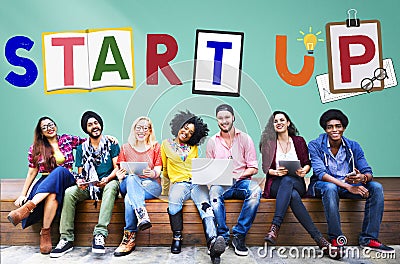 Start Up Business Growth Launch Aspiration Concept Stock Photo