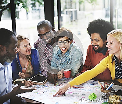 Start up Business Team Meeting Ideas Concept Stock Photo