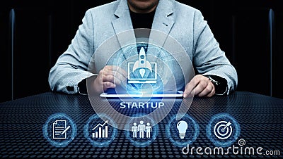 Start-up Funding Crowdfunding Investment Venture Capital Entrepreneurship Internet Business Technology Concept Stock Photo