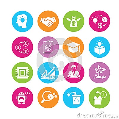 Start up icons Stock Photo