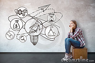 Start up ideas concept Stock Photo