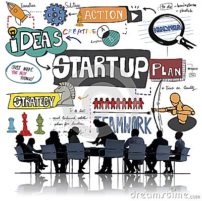 Start up Ideas Launch Mission Opportunity Concept Stock Photo