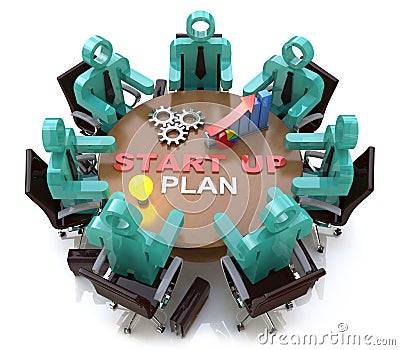 Start Up Launch Business Ideas Plan Creativity Concept Stock Photo