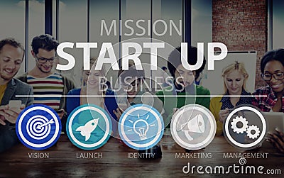 Start Up Opportunity Growth Success Chance Begin Concept Stock Photo
