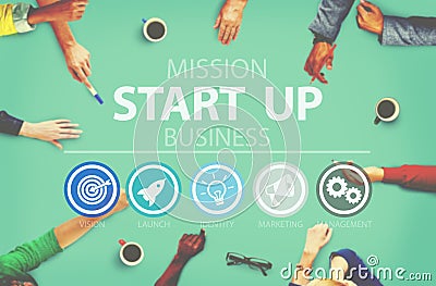 Start Up Opportunity Growth Success Chance Begin Concept Stock Photo