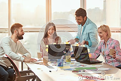 Start Up Programming Team. Stock Photo