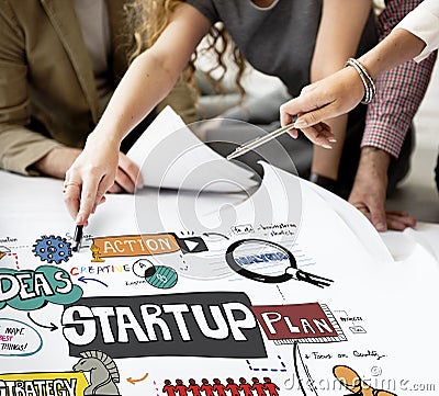 Start Up Strategy Creative Launch Opportunity Concept Stock Photo