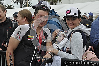 Izuzi ironman 70.3 world championship in Port Elizabeth in South africa Editorial Stock Photo