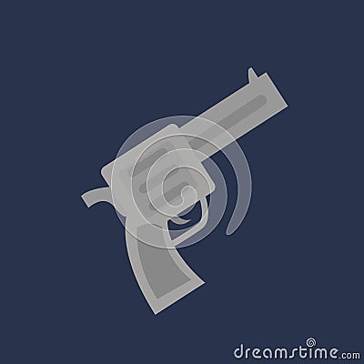 starting pistol. Vector illustration decorative design Vector Illustration