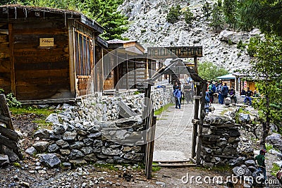 Starting point to Fairy Meadows Editorial Stock Photo