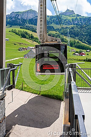 Starting station of Hoher Kasten cable car Editorial Stock Photo