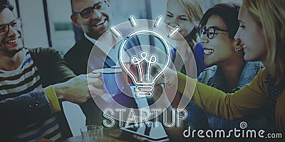 Startup Lightbulb Ideas Creativity Concept Stock Photo